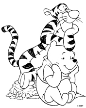 Disney pobarvanka medvedek pu