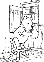 Pobarvanka medvedek Pu 3