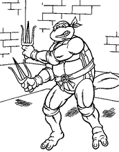 Pobarvanke ninja želve 2