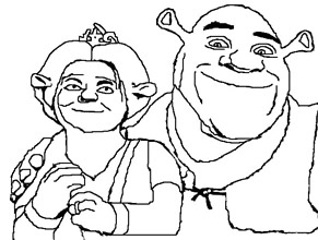 Pobarvanke Shrek 3