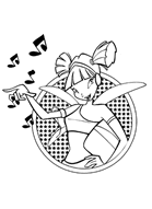 Winx club Stella pobarvanka