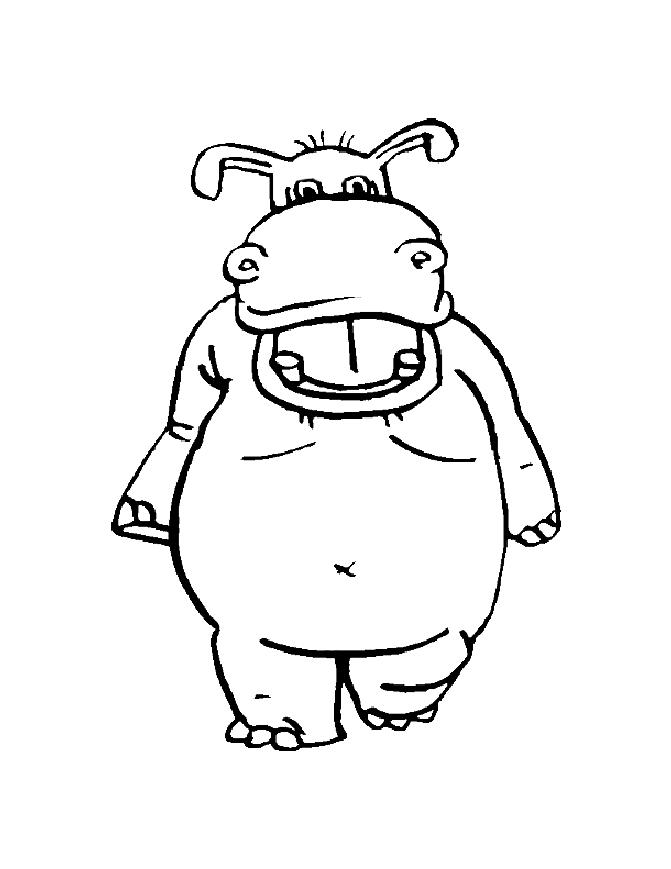 Pobarvanka nilskega konja - hipo