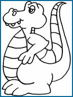 Pobarvanka nasmejanega zmaja